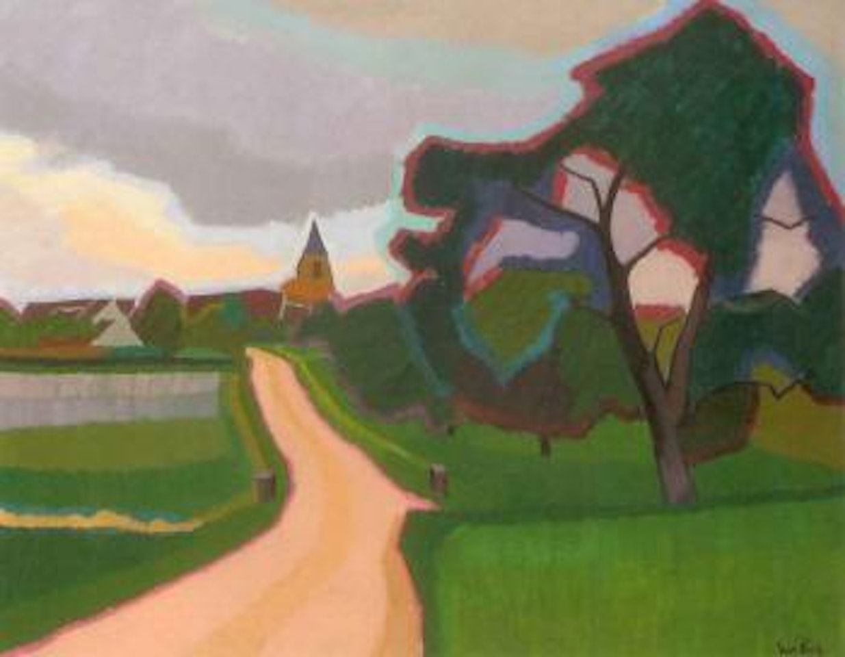 Eglise a Orgeruse by Auguste Herbin