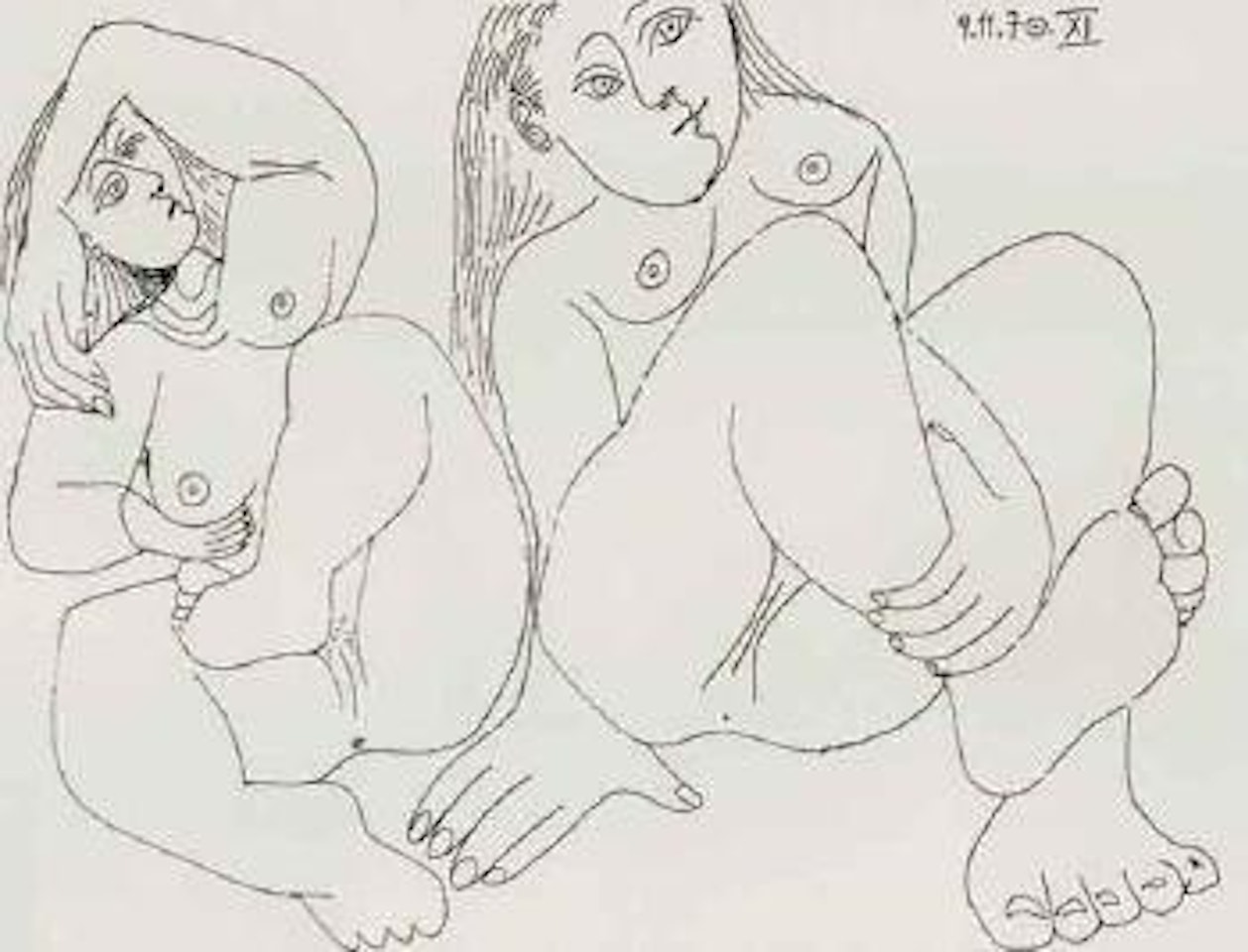 Deux femmes assises by Pablo Picasso
