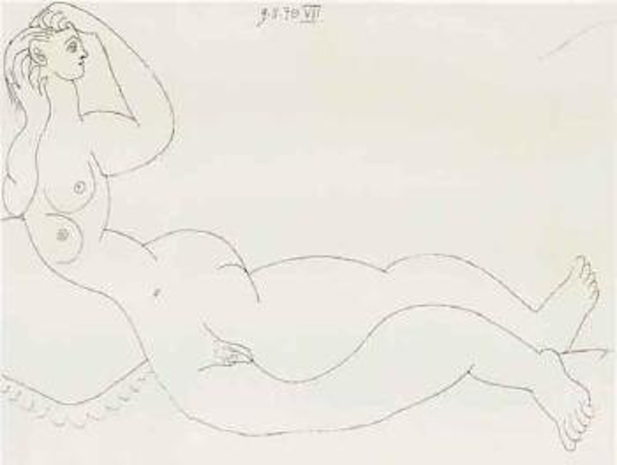 Femme accoudee by Pablo Picasso