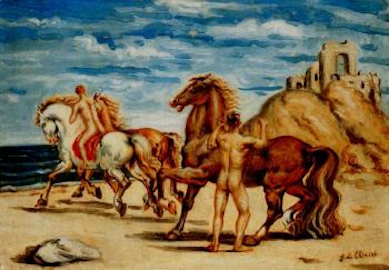 Horses and riders by Giorgio de Chirico