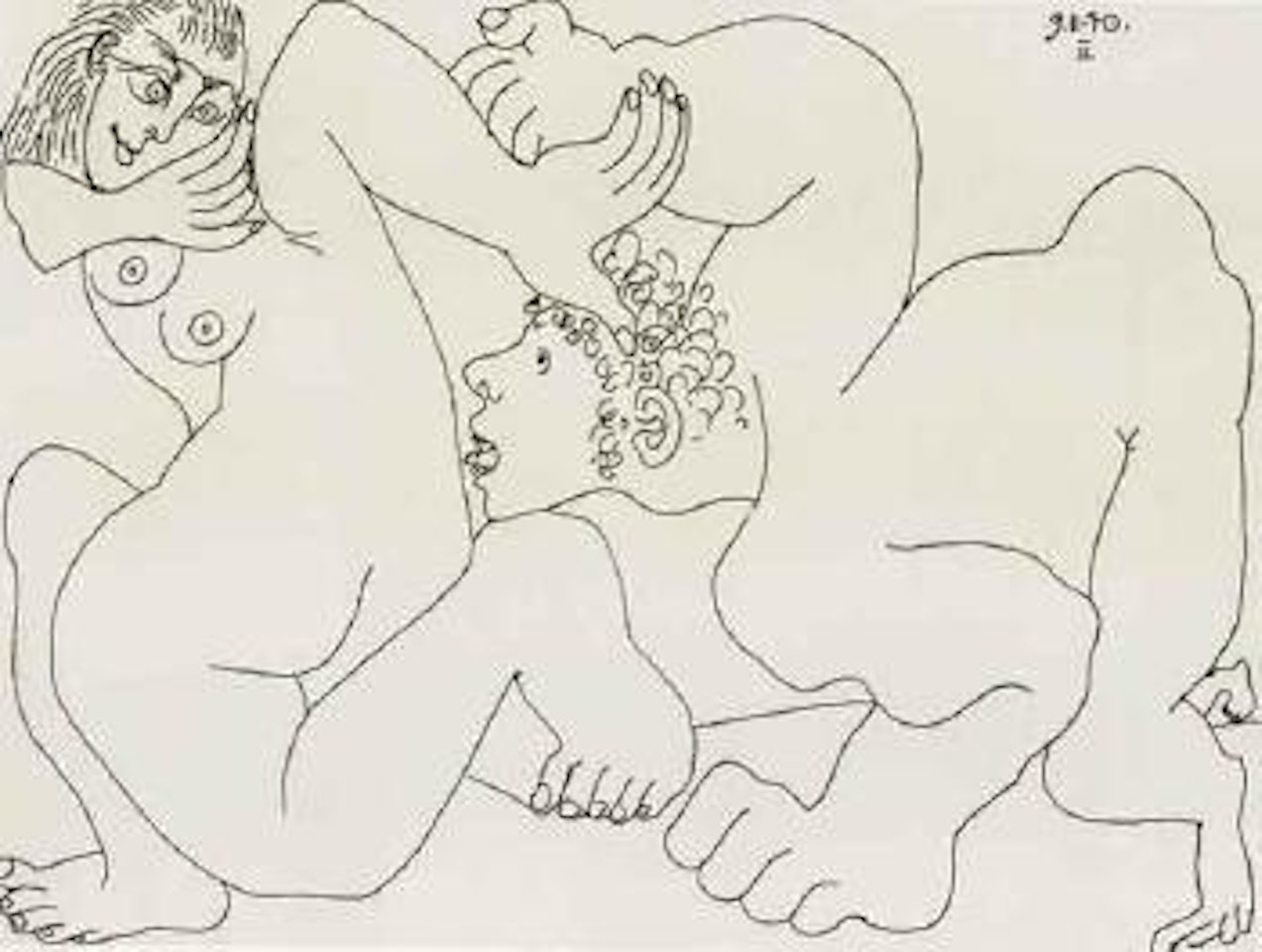 Homme et femme by Pablo Picasso