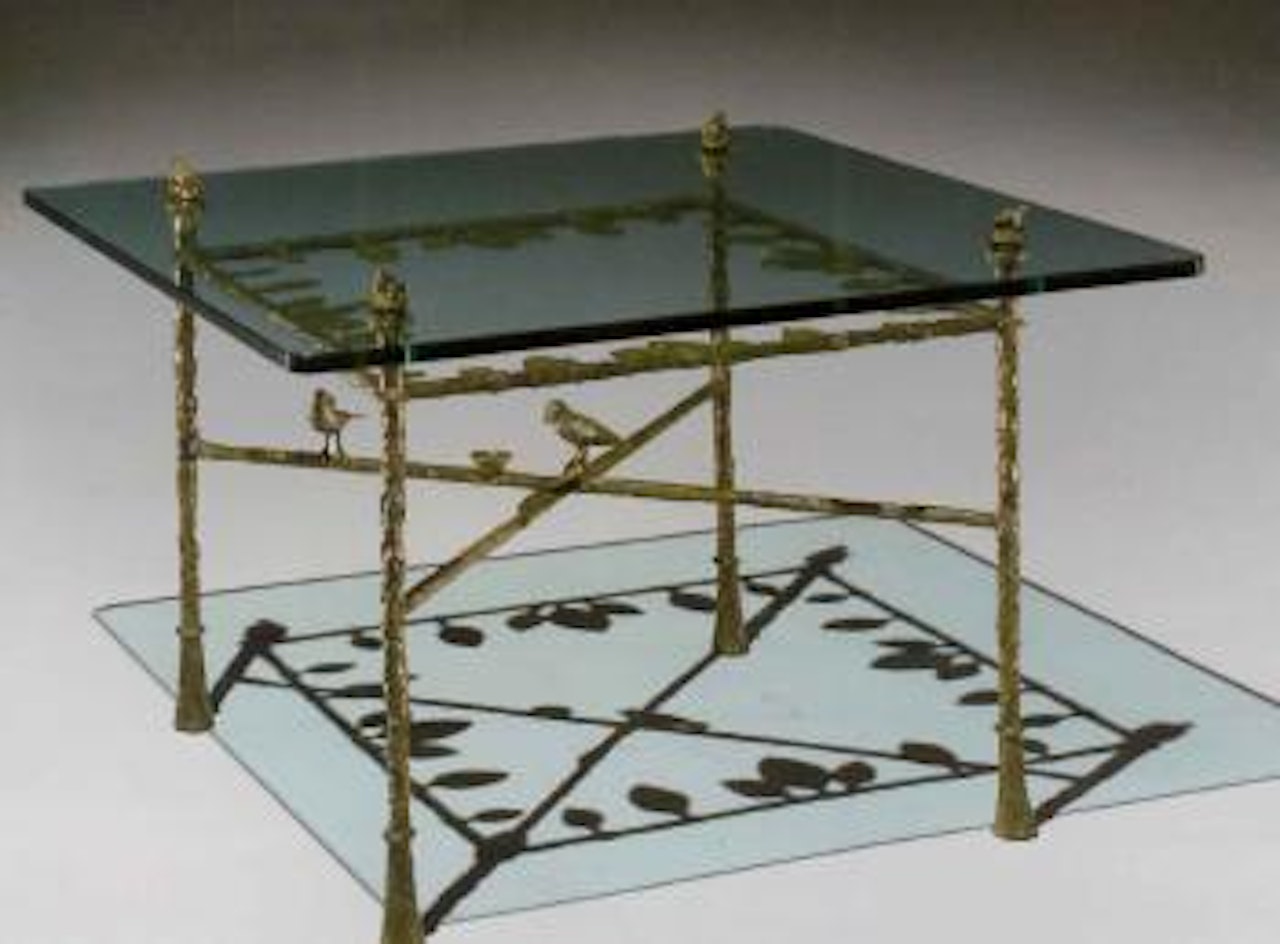 Table feuille by Diego Giacometti