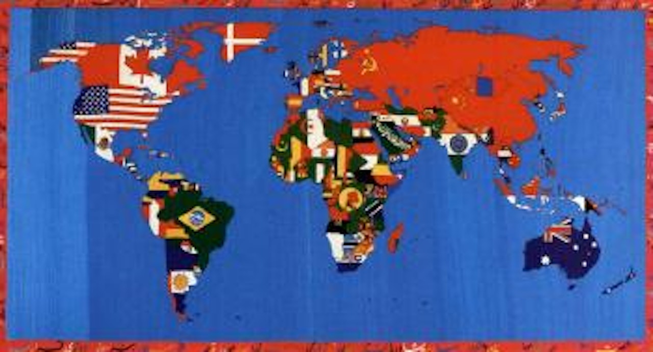 Map by Alighiero Boetti
