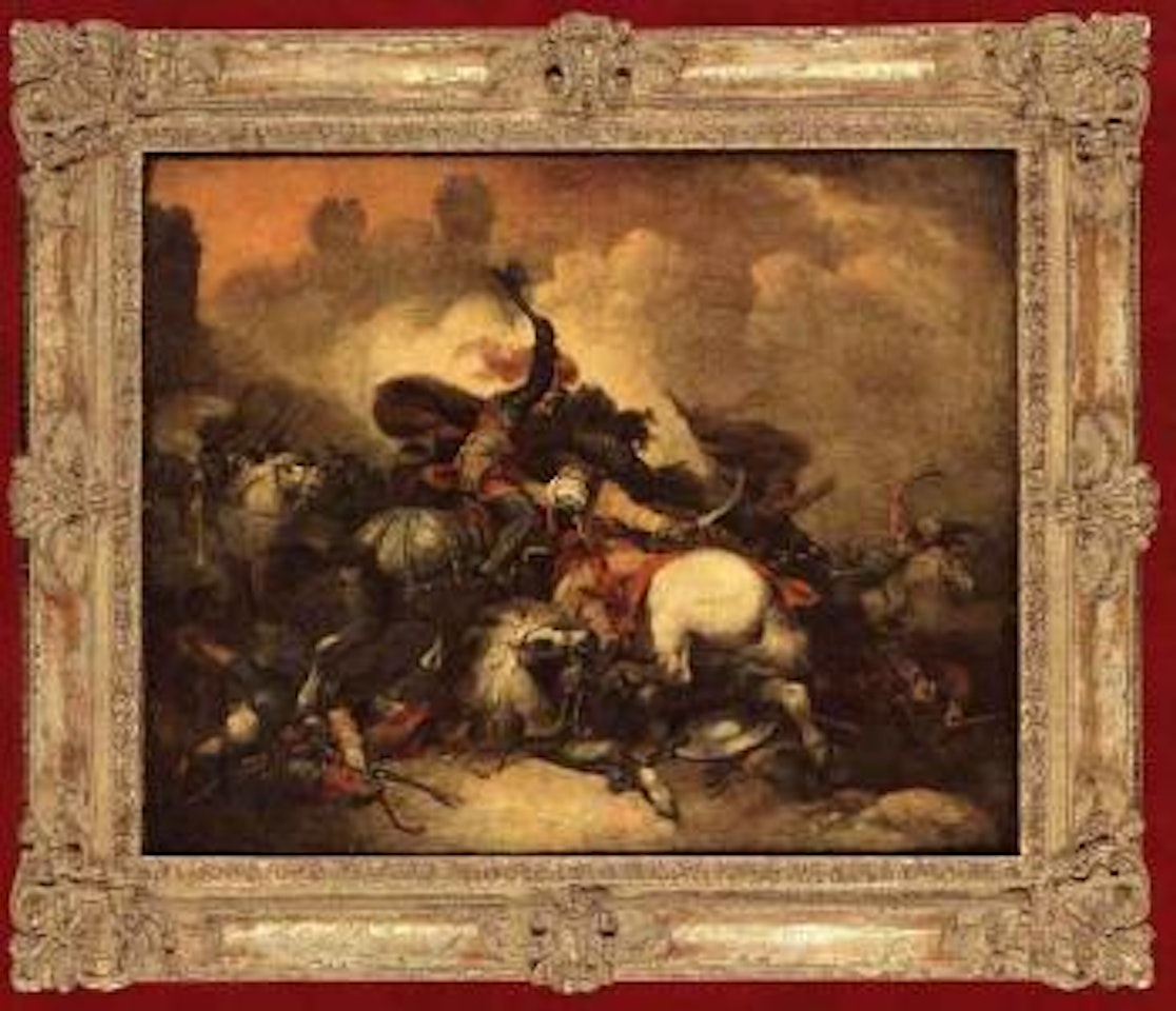 Battle scene by French School