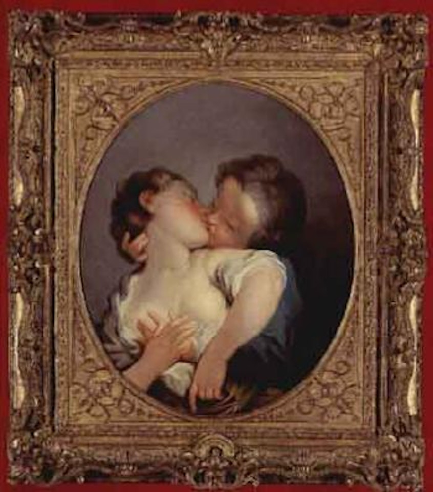 The kiss by Jean-Honoré Fragonard