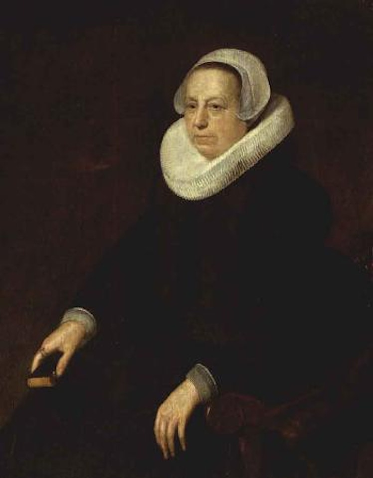 Portrait of an old lady by Attributed to Rembrandt Harmensz van Rijn