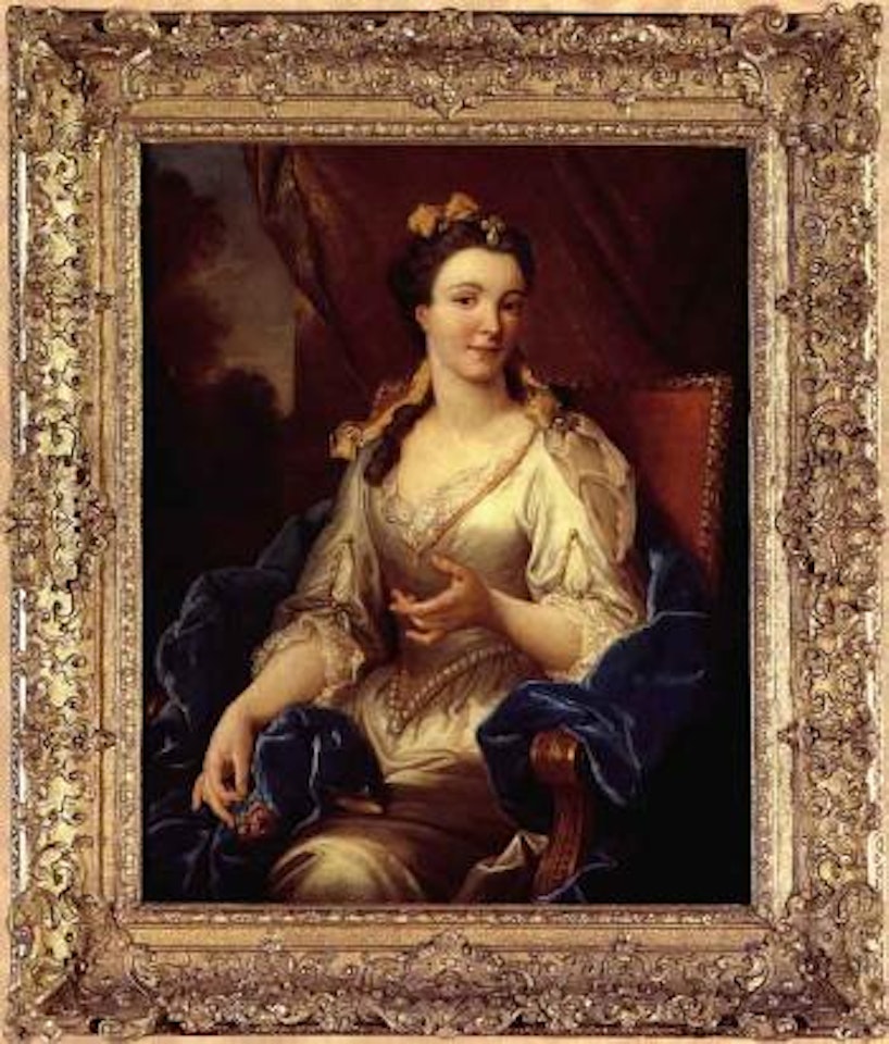 Portrait of a lady, said to be Antoinette du Ligier de la Garde Deshoulieres by Jean François de Troy