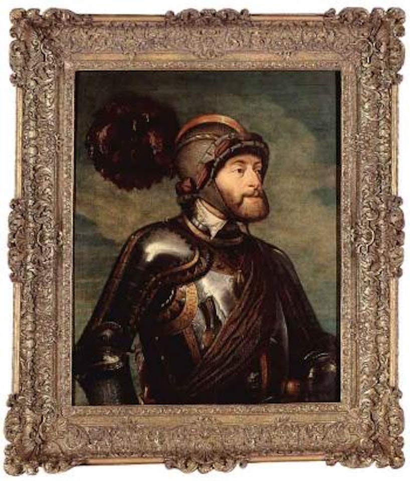 Portrait of the Emperor Charles V in armour by Peter Paul Rubens