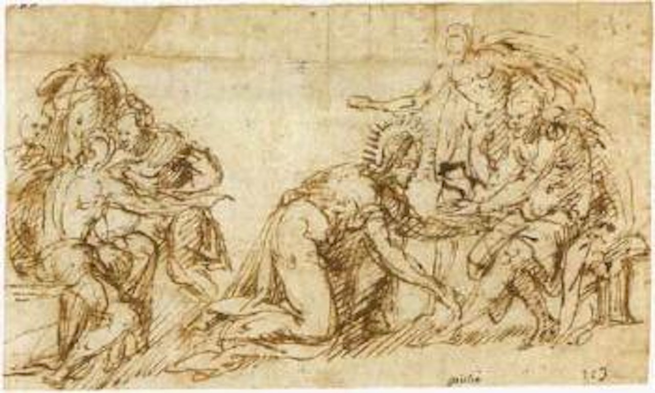 Le lavement des pieds by Giulio Campi