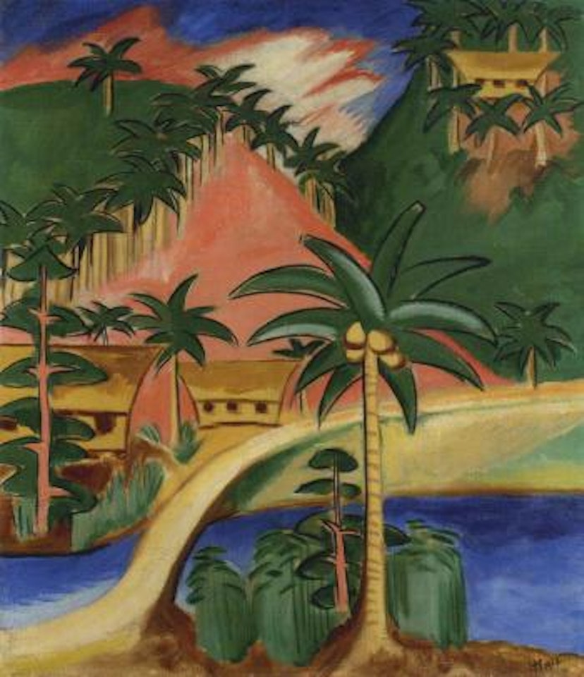 Palaulandschaft I - Palau landscape I by Max Pechstein