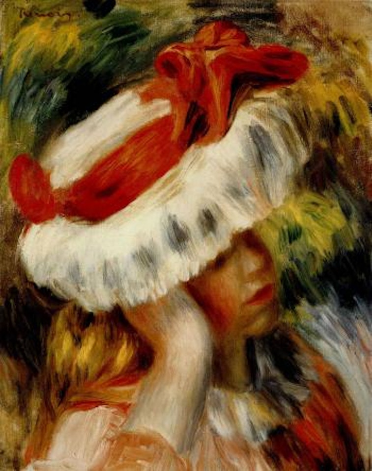 Jeune fille au chapeau by Pierre-Auguste Renoir