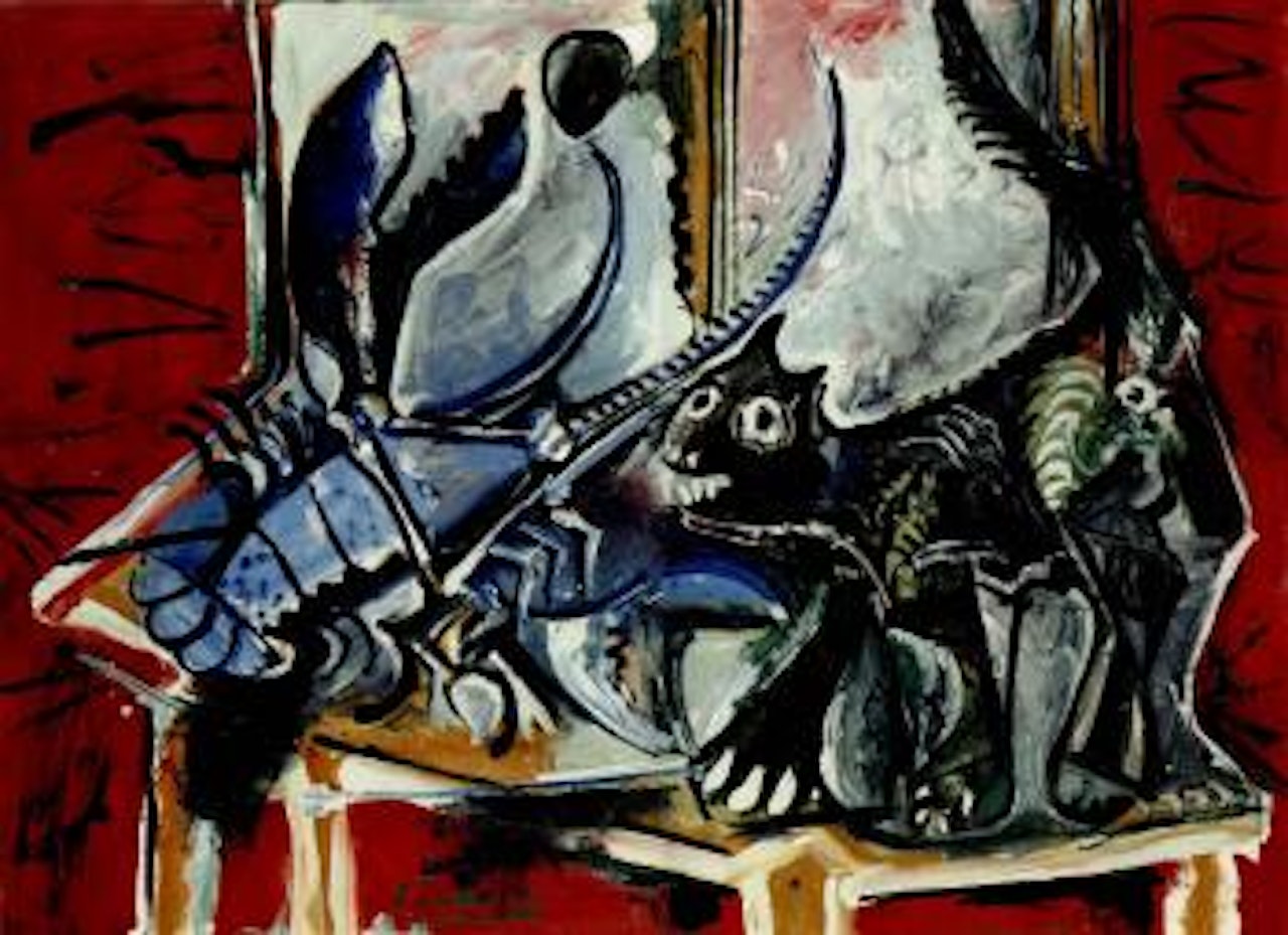 Chat et homard by Pablo Picasso