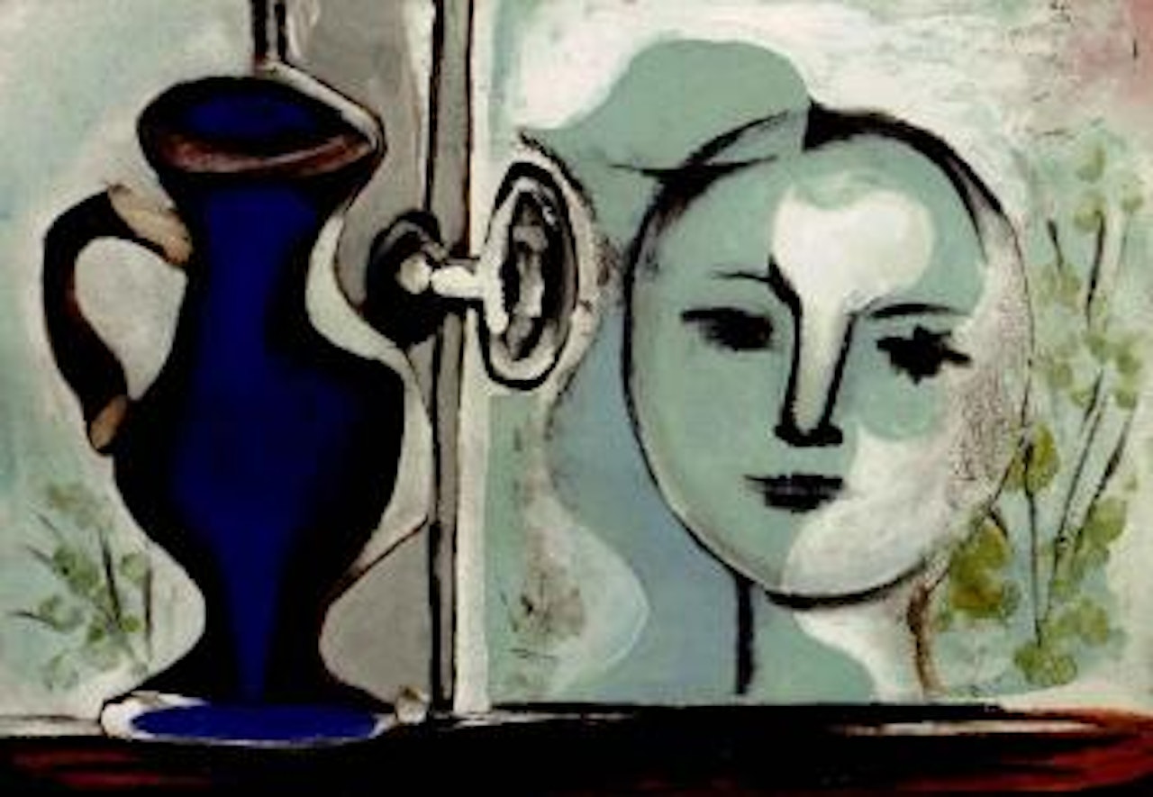 Tete devant la fenetre by Pablo Picasso