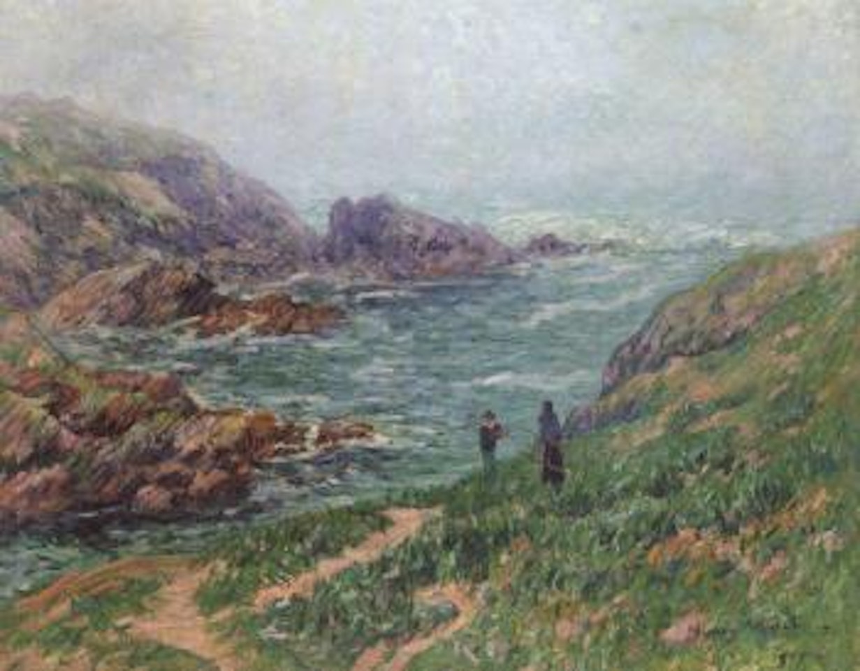 Temps brumeux, Bretagne by Henry Moret