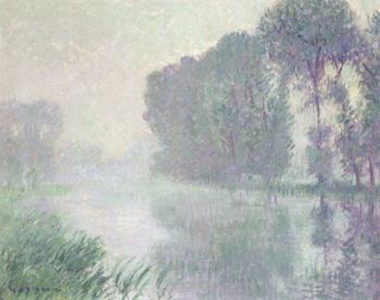 Brouillard, effet du matin by Gustave Loiseau