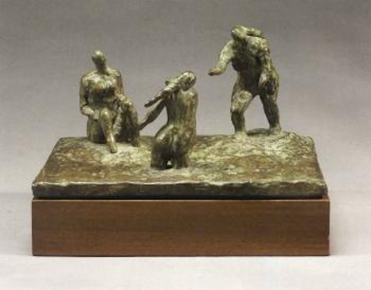 Three bathers by Henry Moore