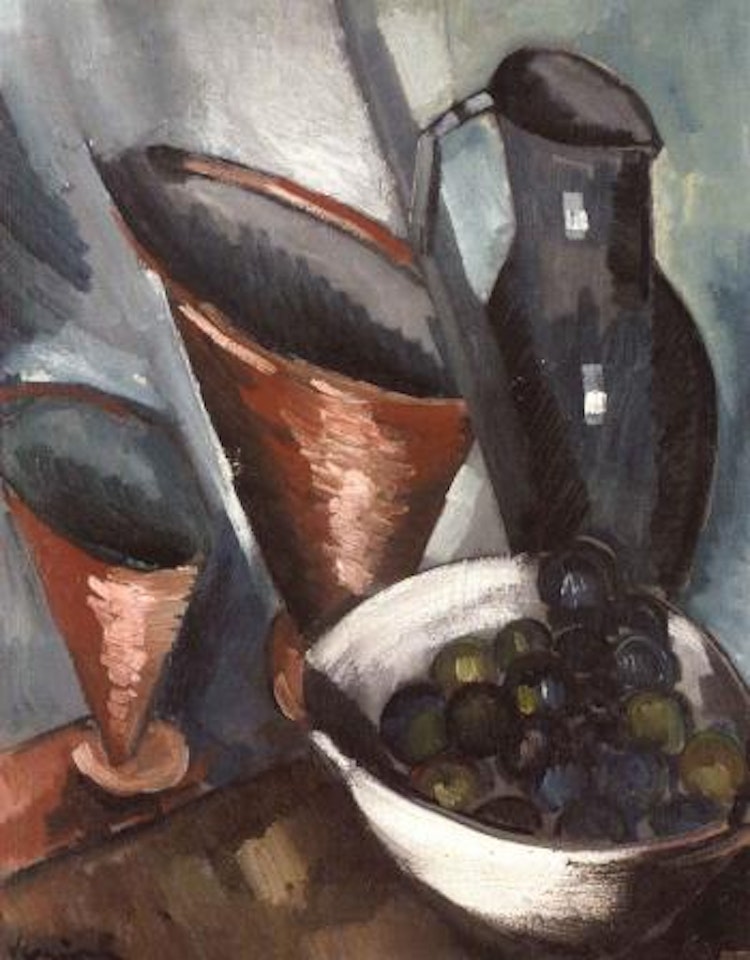 Nature morte, les gobelets de cuivre by Maurice de Vlaminck