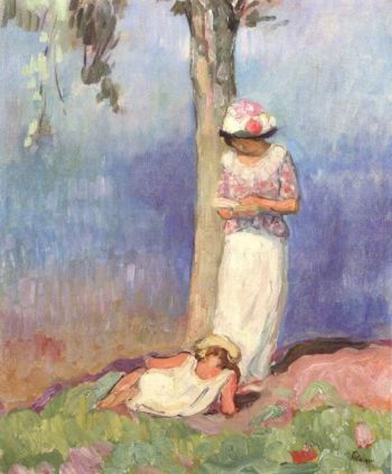 La lecture sous l'arbre by Henri Lebasque