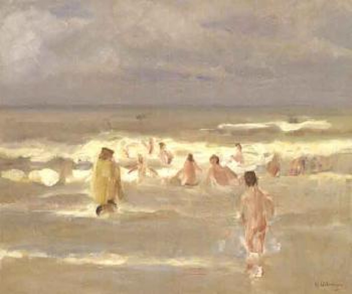 Badende Knaben - Bathing boys by Max Liebermann