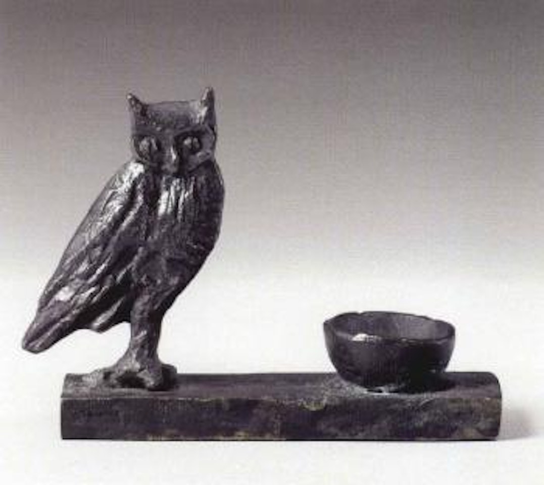 Hibou et coupelle by Diego Giacometti