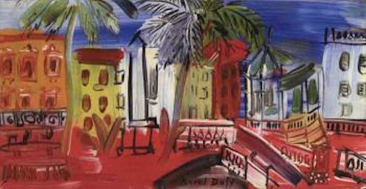 Kiosque a musique sur la Place d'Hyeres by Raoul Dufy