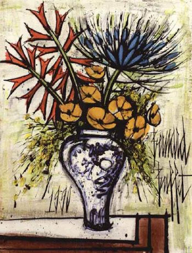 Fleurs dans un vase by Bernard Buffet