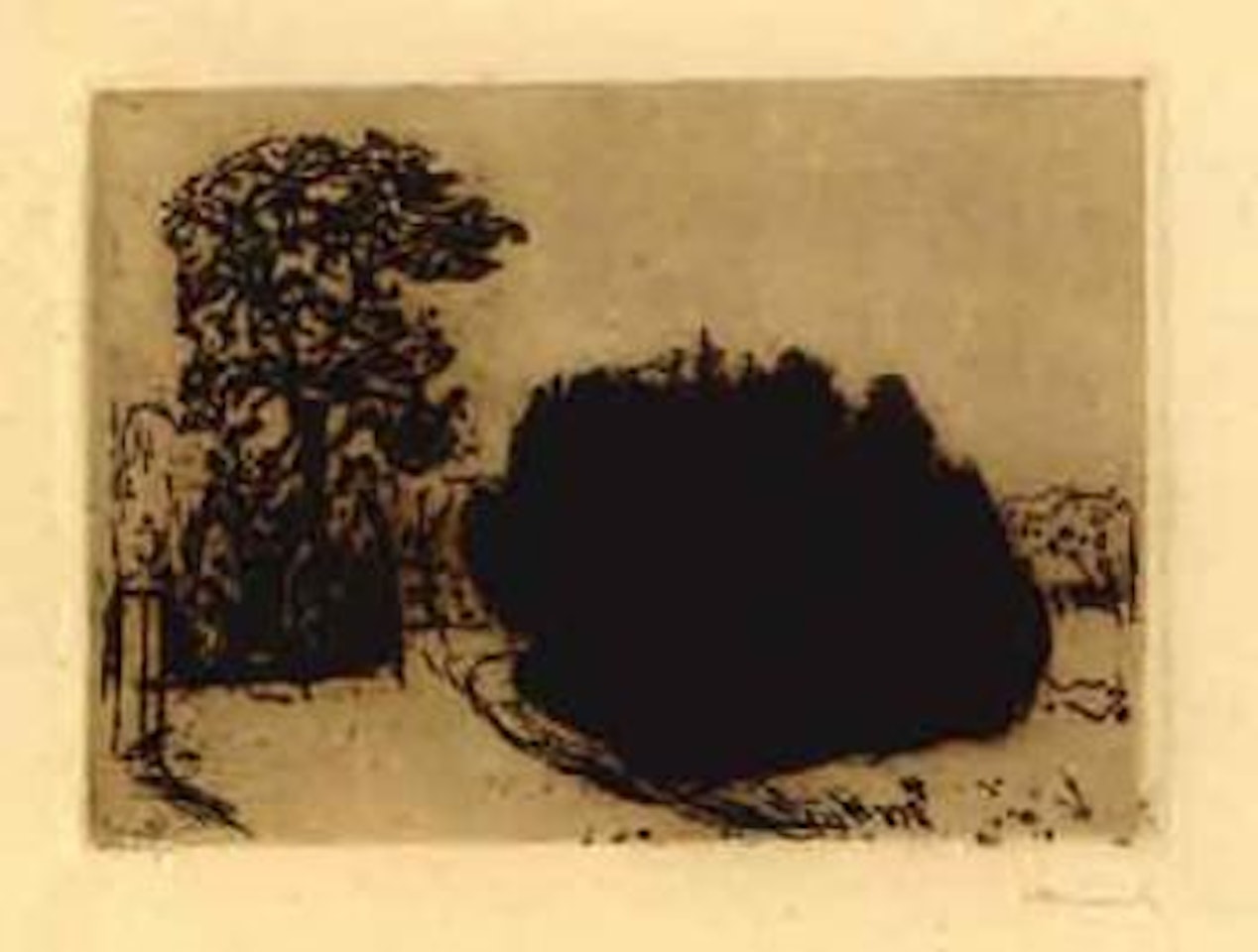 Evening in the park by Edvard Munch
