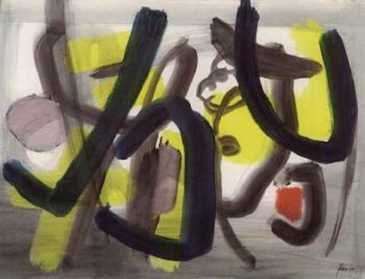 Yellow movements by Fritz Winter