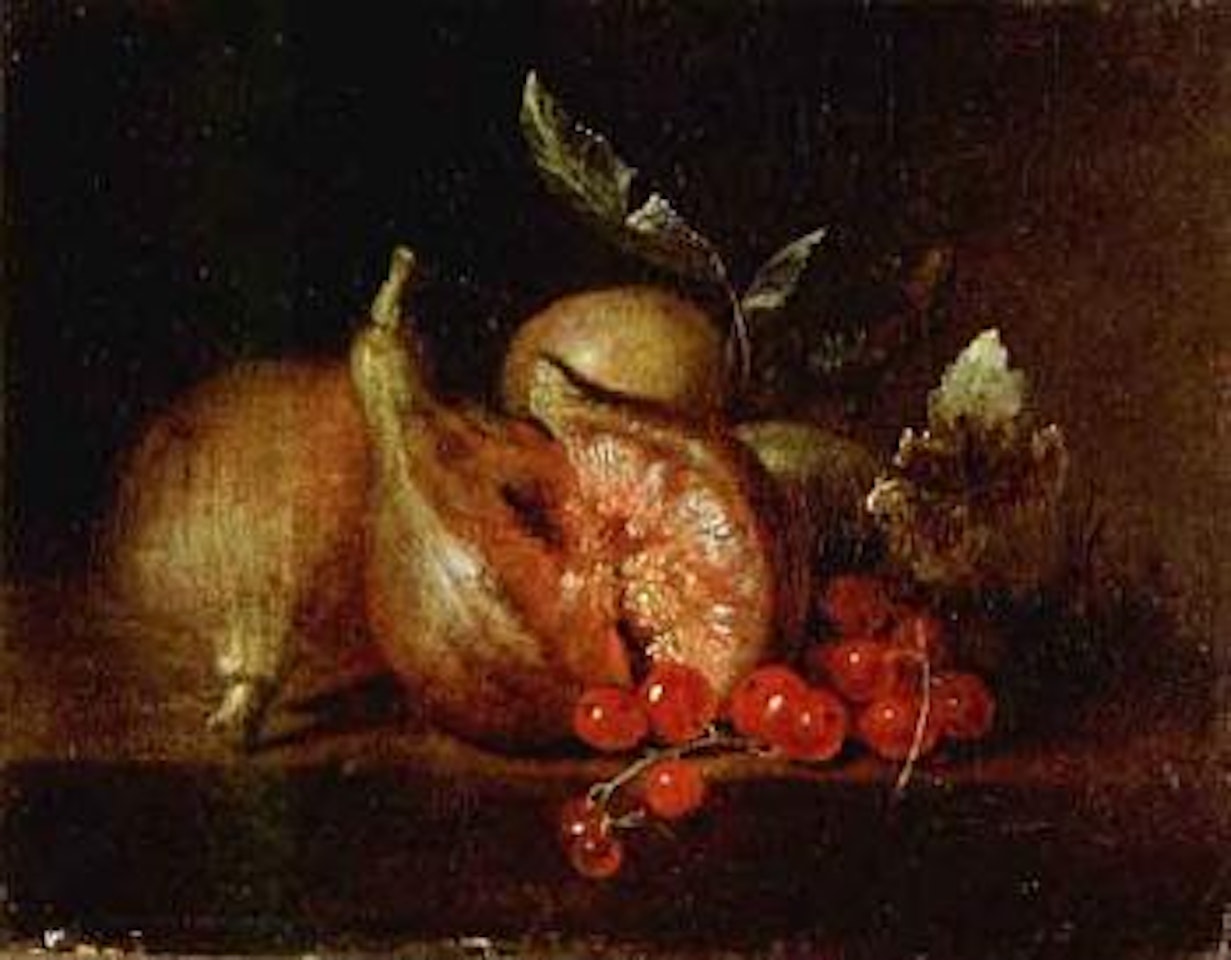 Still life with figs and red currants by Jean-Baptiste Oudry