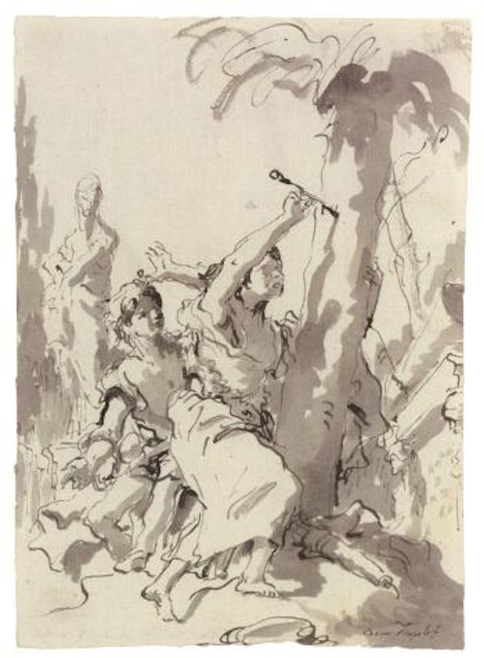 Angelica and Medoro by Giovanni Domenico Tiepolo