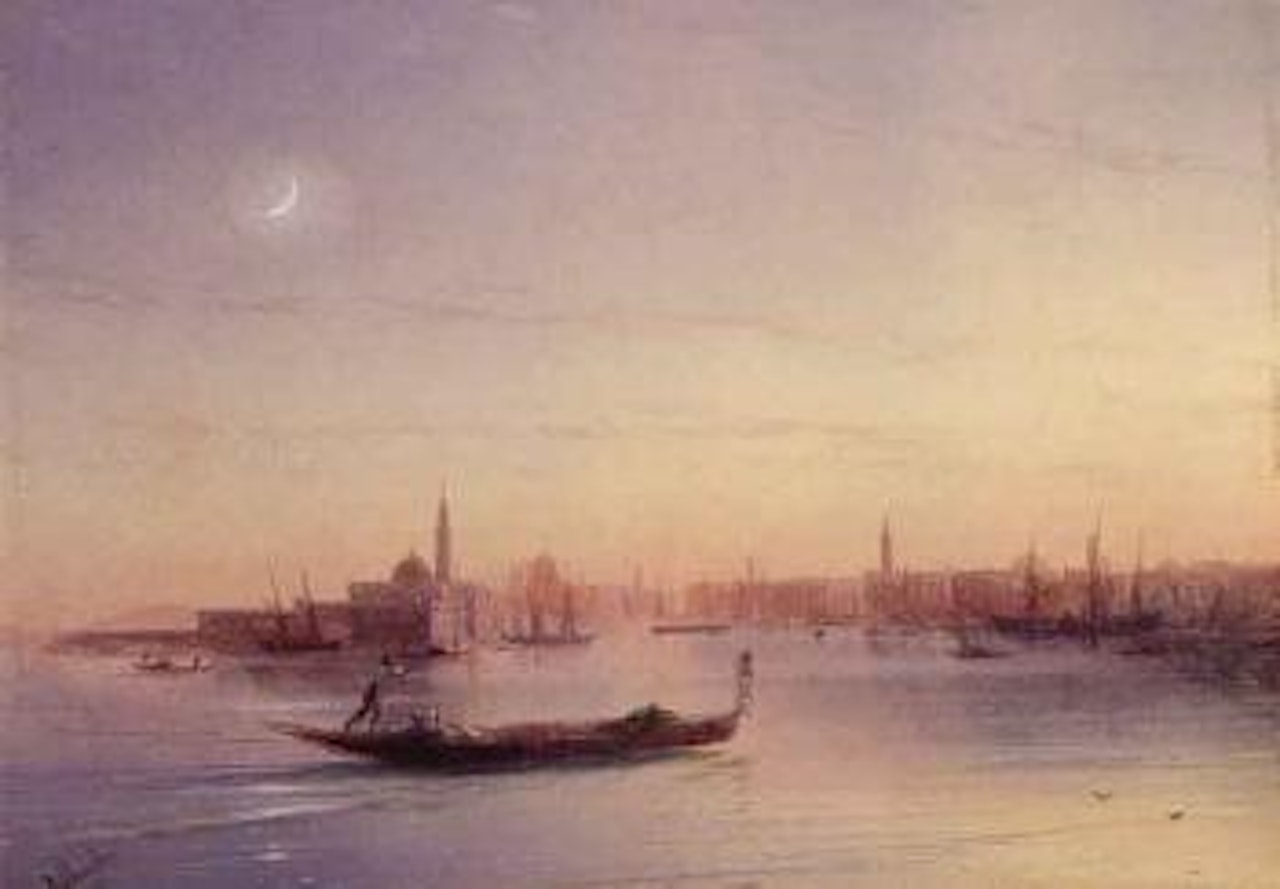 Venice at sunset by Ivan Konstantinovich Aivazovsky