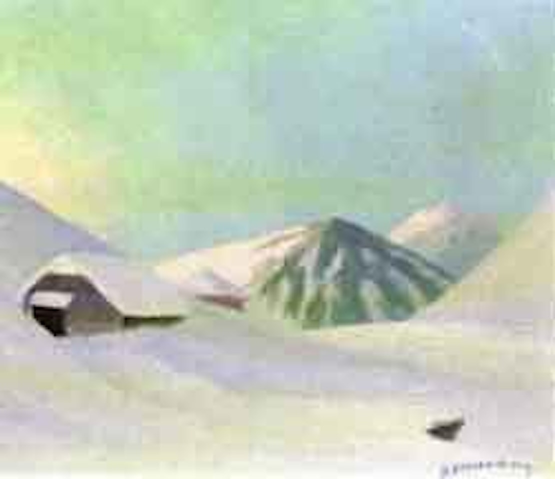 A winter landscape, Les Avants by Dirk Smoorenberg