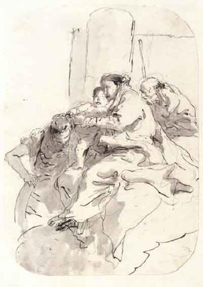 Holy family with Saint Catherine by Giovanni Battista Tiepolo