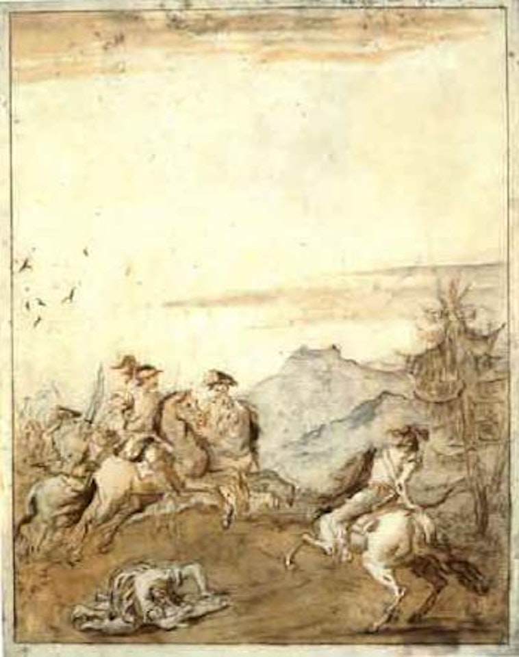 Saint Paul on the road to Damascus by Giovanni Domenico Tiepolo