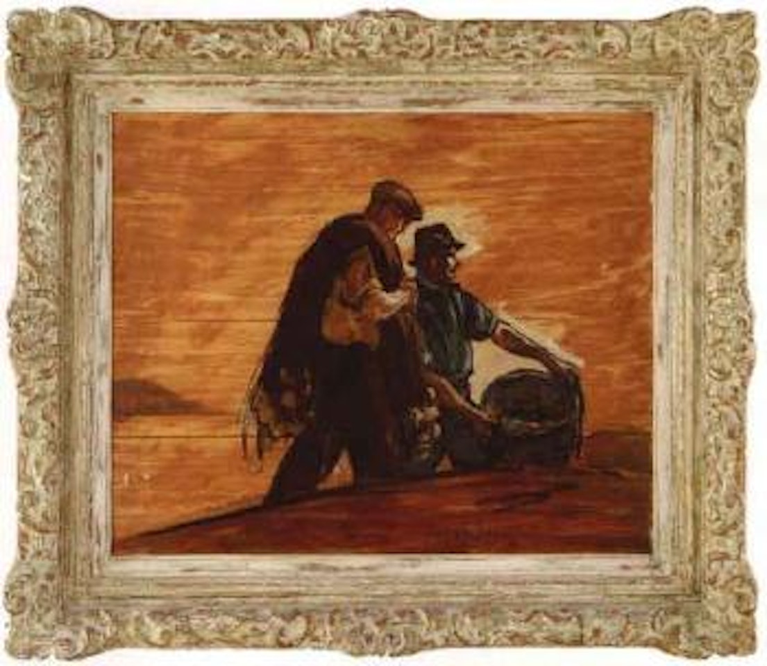 Two fisherman by Gifford Beal