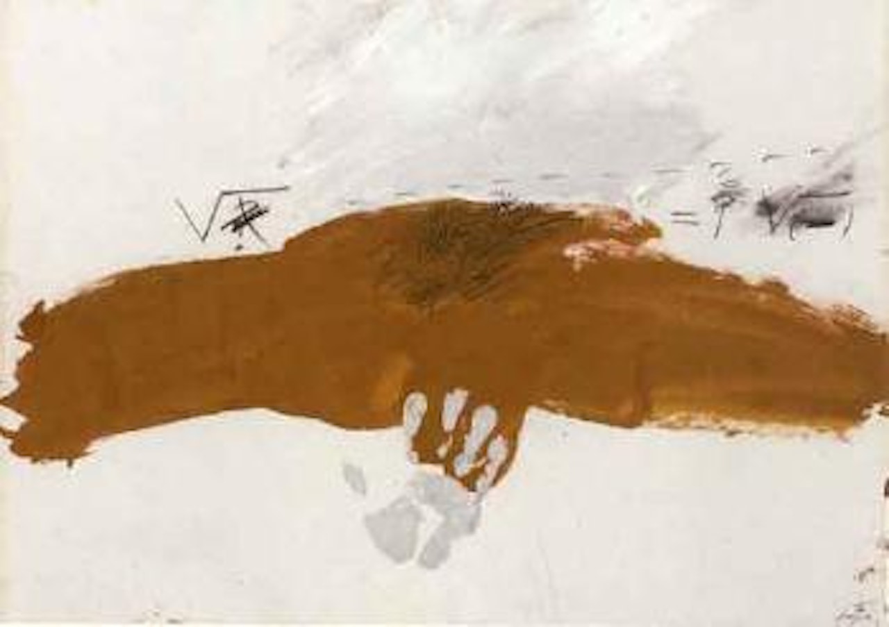 Huella sobre mancha by Antoni Tapies