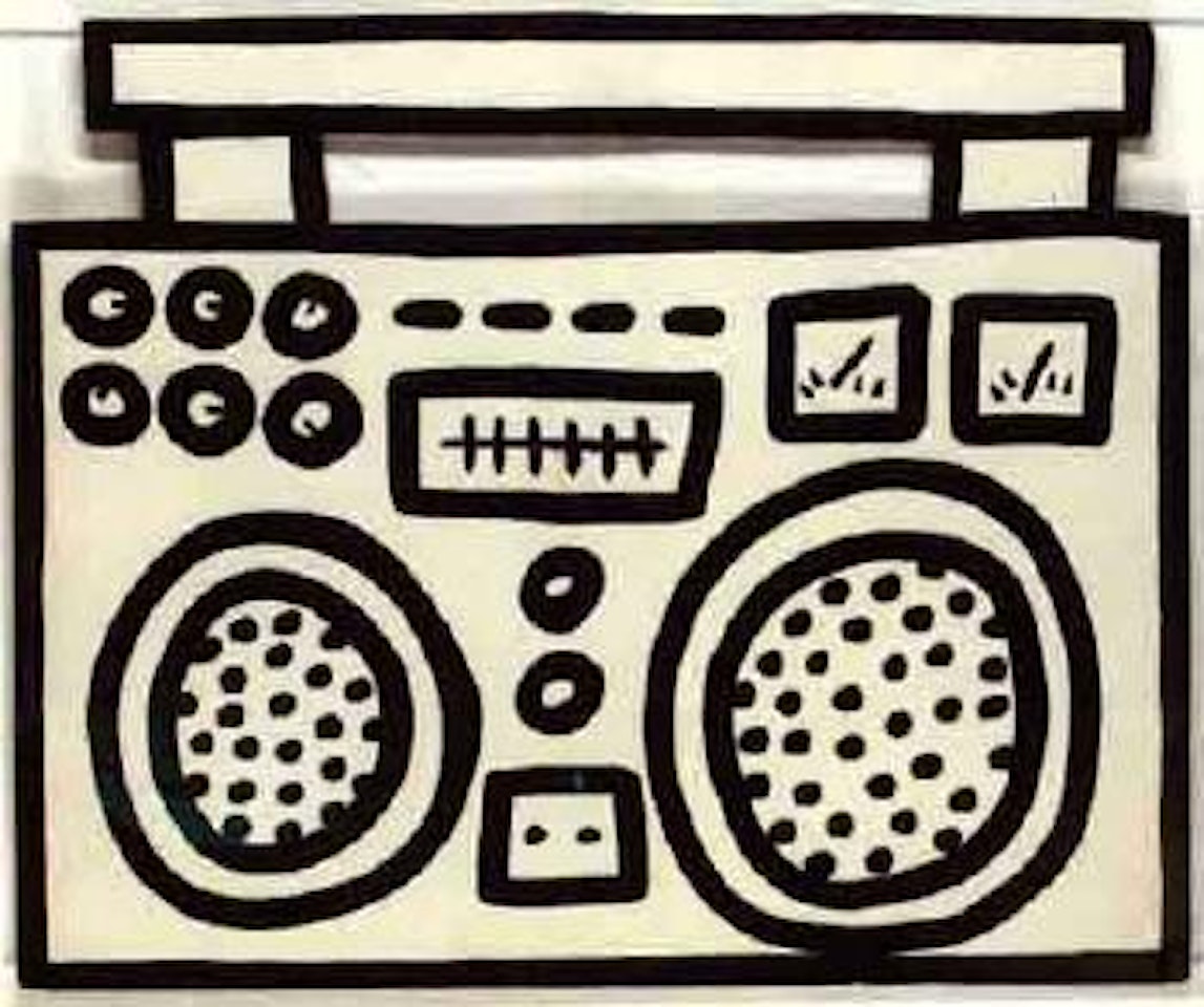 Untitled - boombox by Keith Haring