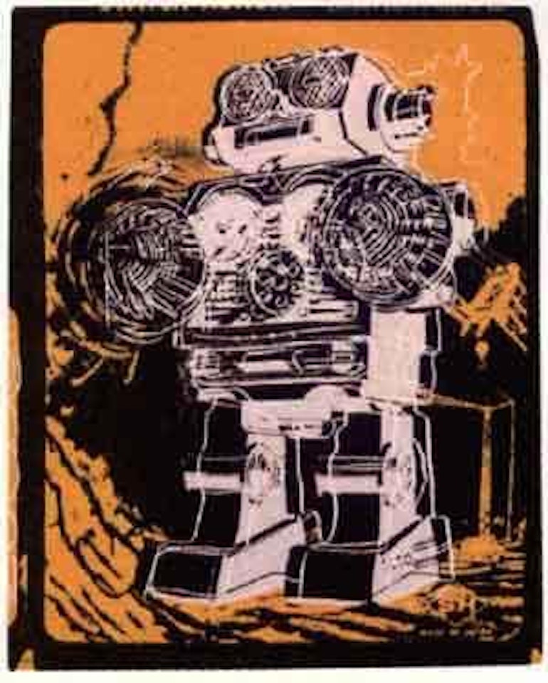 Toy painting, robot by Andy Warhol