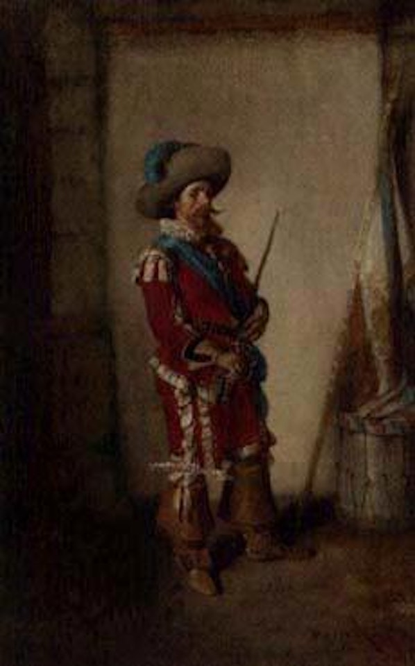 Swordsman ready for battle by Hermann Kern