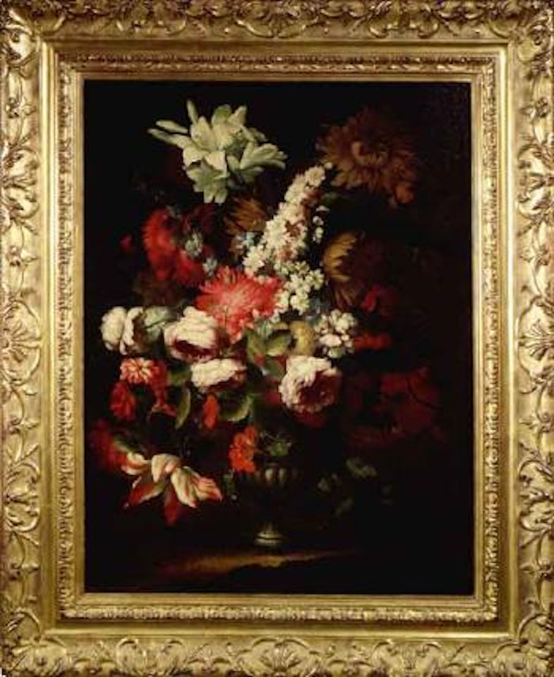 Flowers in vase by Abraham Brueghel