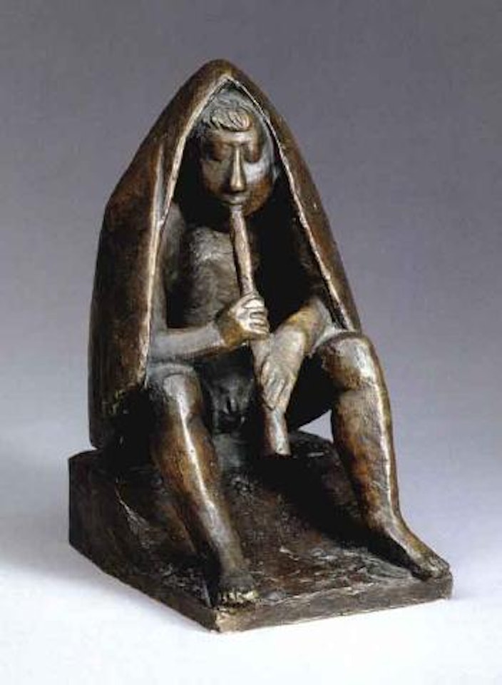 Greek flute player by Gerhard Marcks