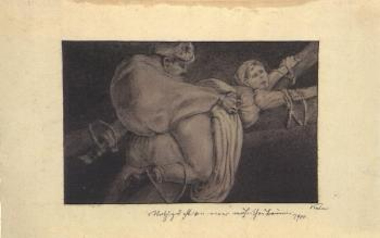 Man raping peasant woman by Alfred Kubin