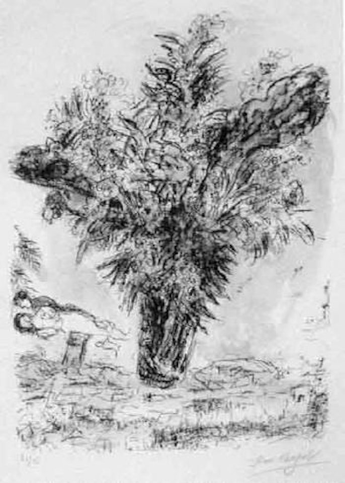 Les mimosas by Marc Chagall