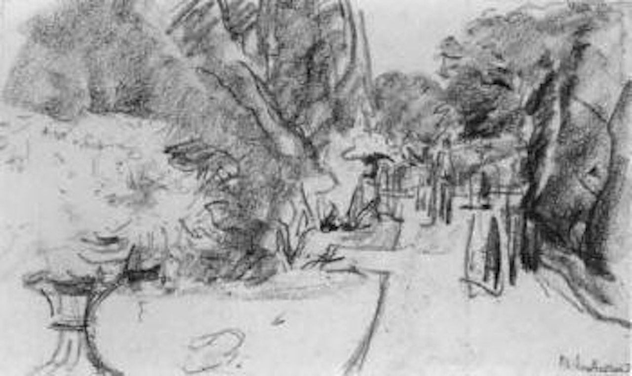 Walking in the park by Max Liebermann
