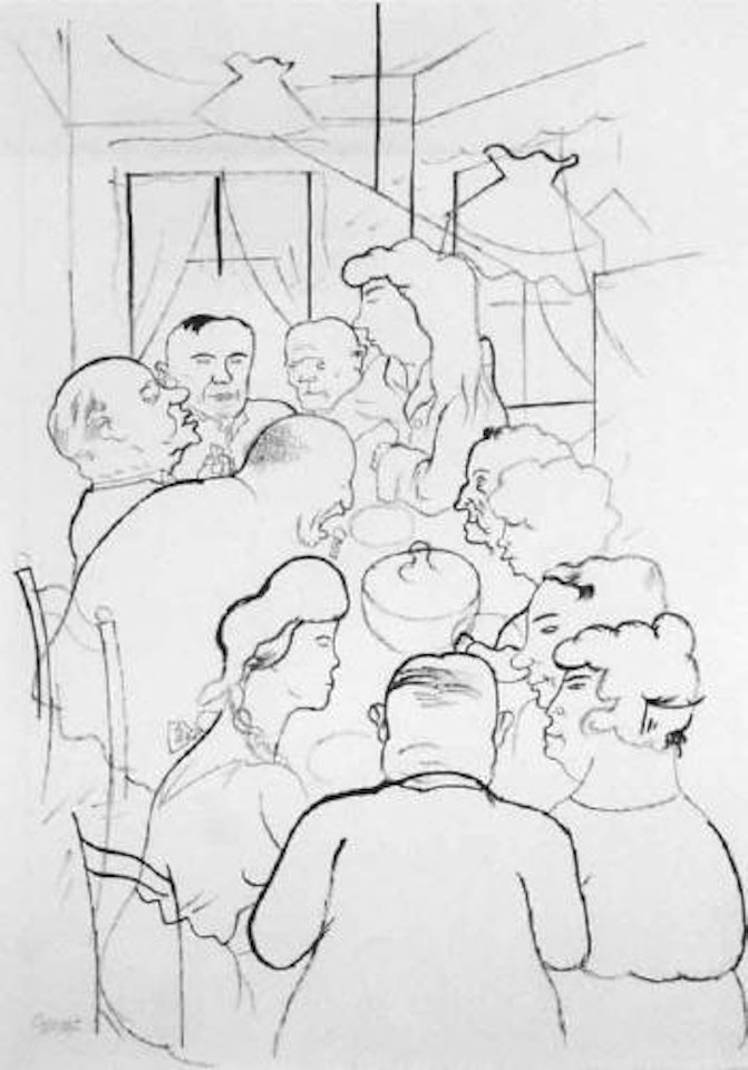 Family meal by George Grosz