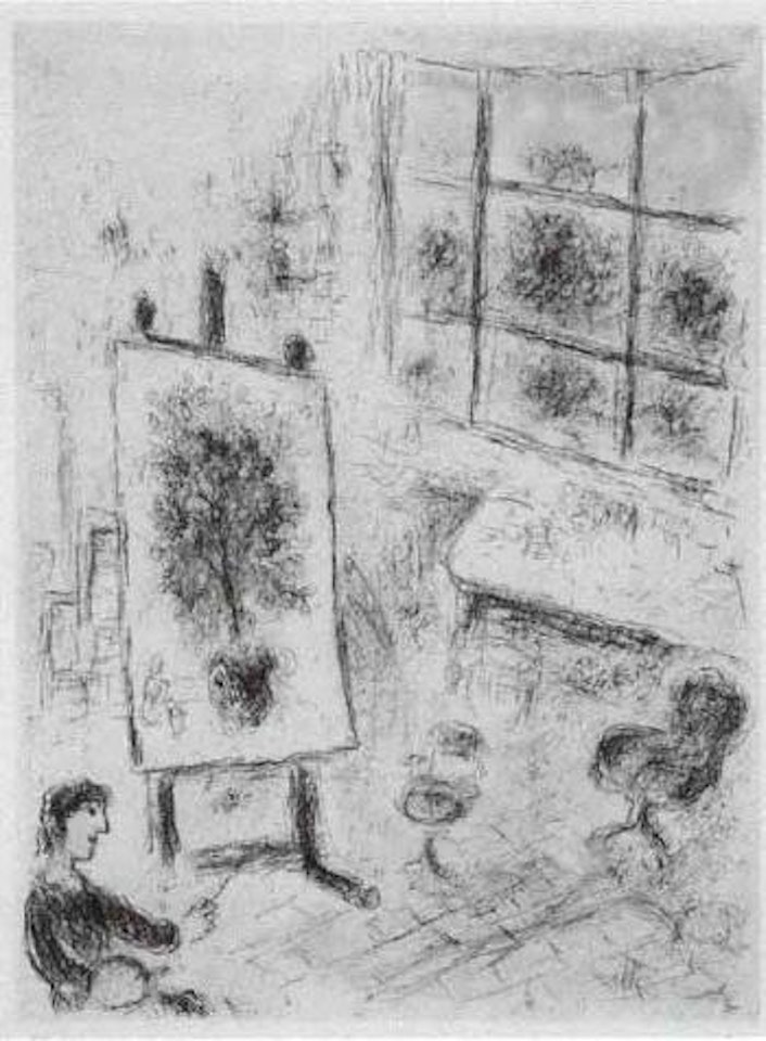 Celui quie dire les choses sans rien dire by Marc Chagall