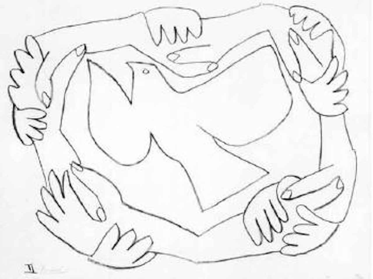 Les mains liees by Pablo Picasso