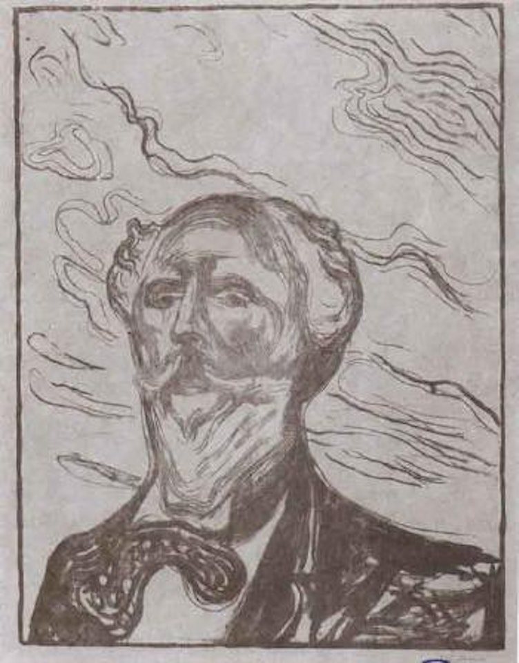 Holger Drachmann by Edvard Munch