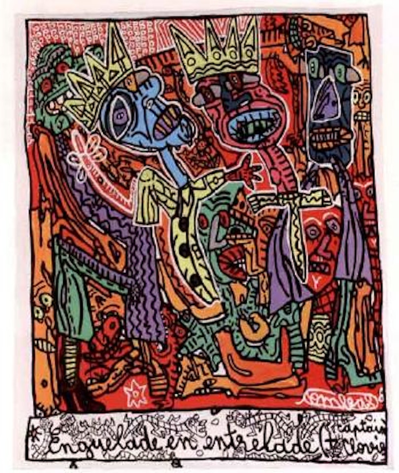 Enquelade en entrelade and Captain Clovis by Robert Combas