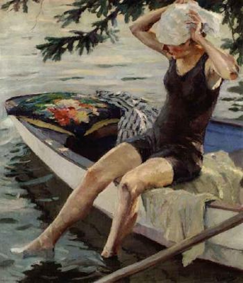 Le bain by Edward Cucuel